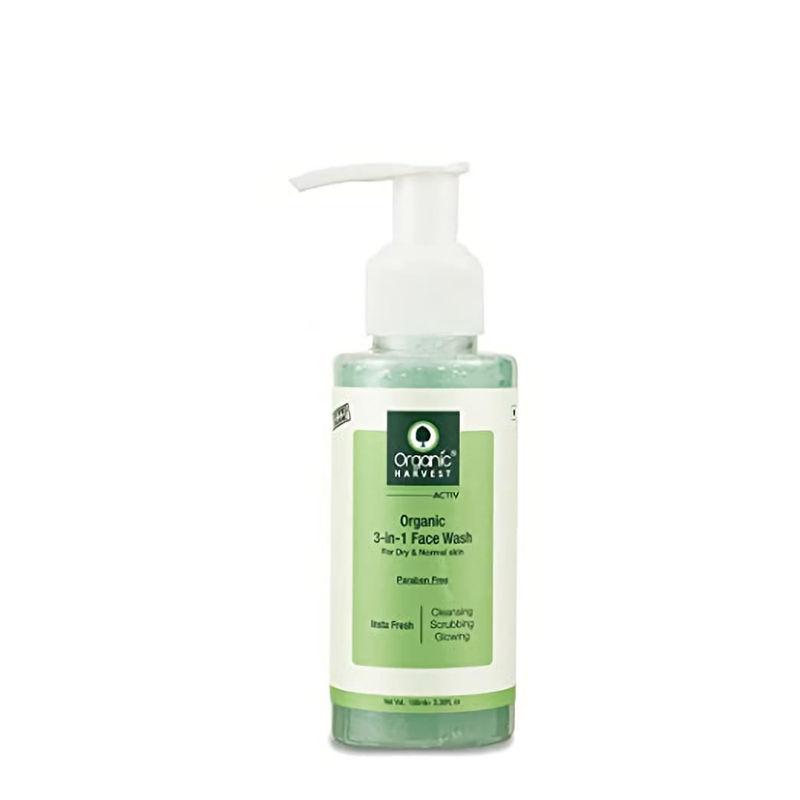 organic harvest 3-in-1 face wash