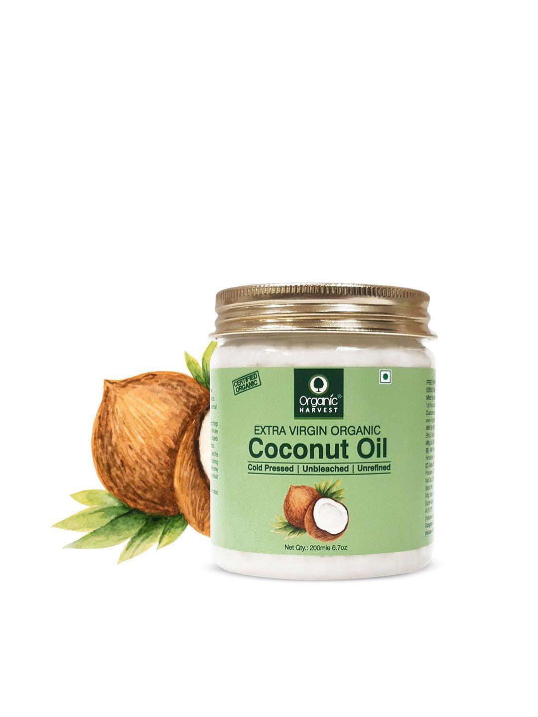 organic harvest cold pressed extra virgin organic coconut oil 200ml