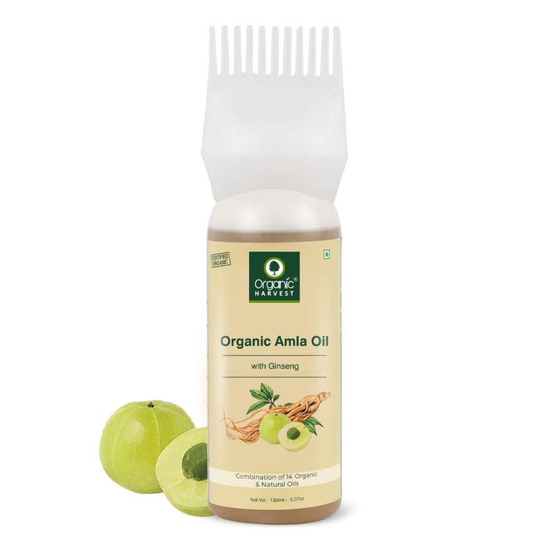 organic harvest complete care hair oil for women infused with amla & ginseng extracts