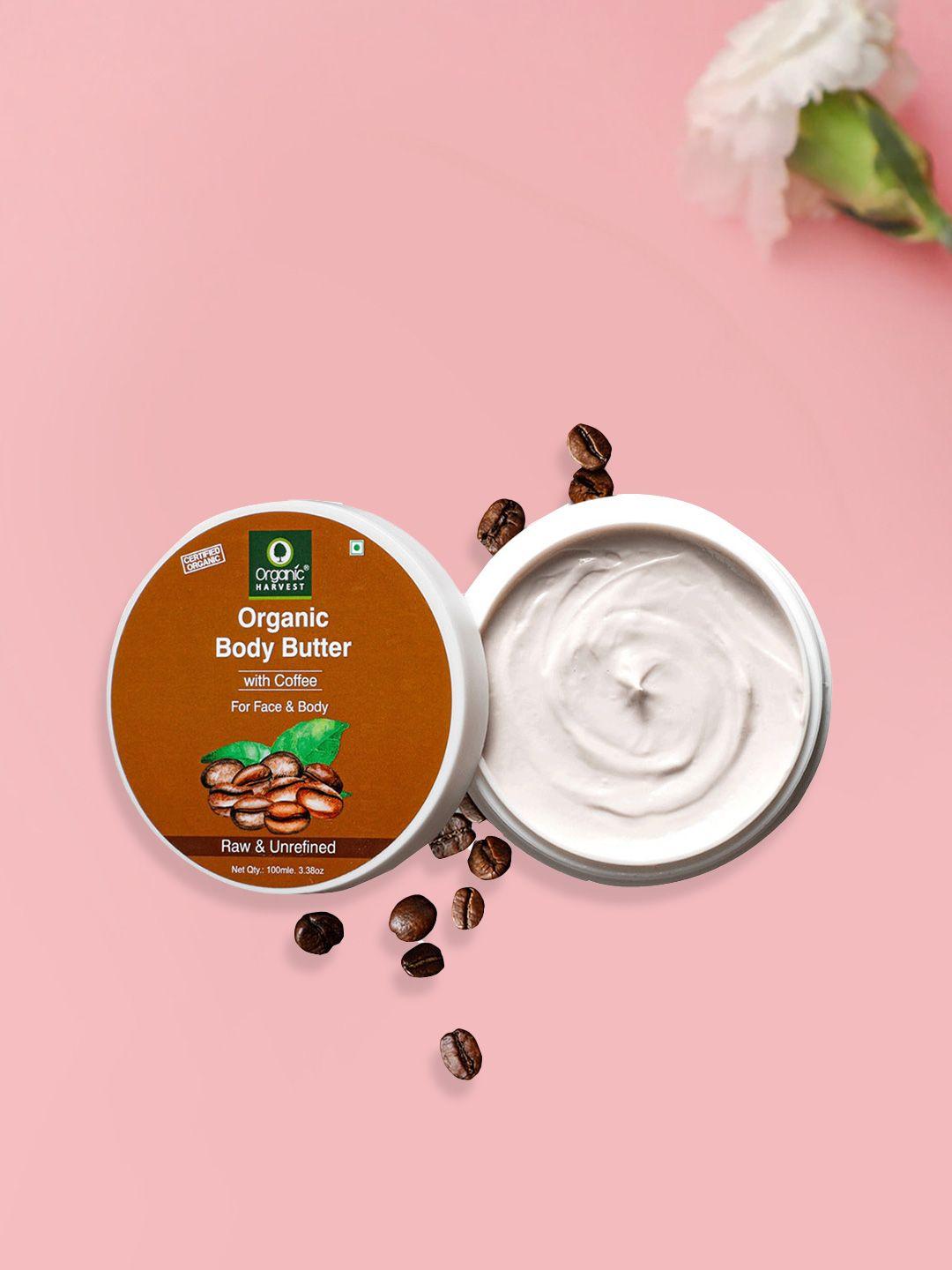 organic harvest deep moisturizing coffee body butter - 100 gm