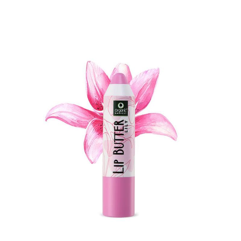 organic harvest lily lip butter - power pink
