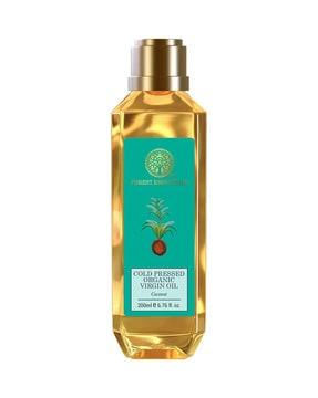 organic coconut cold pressed virgin oil