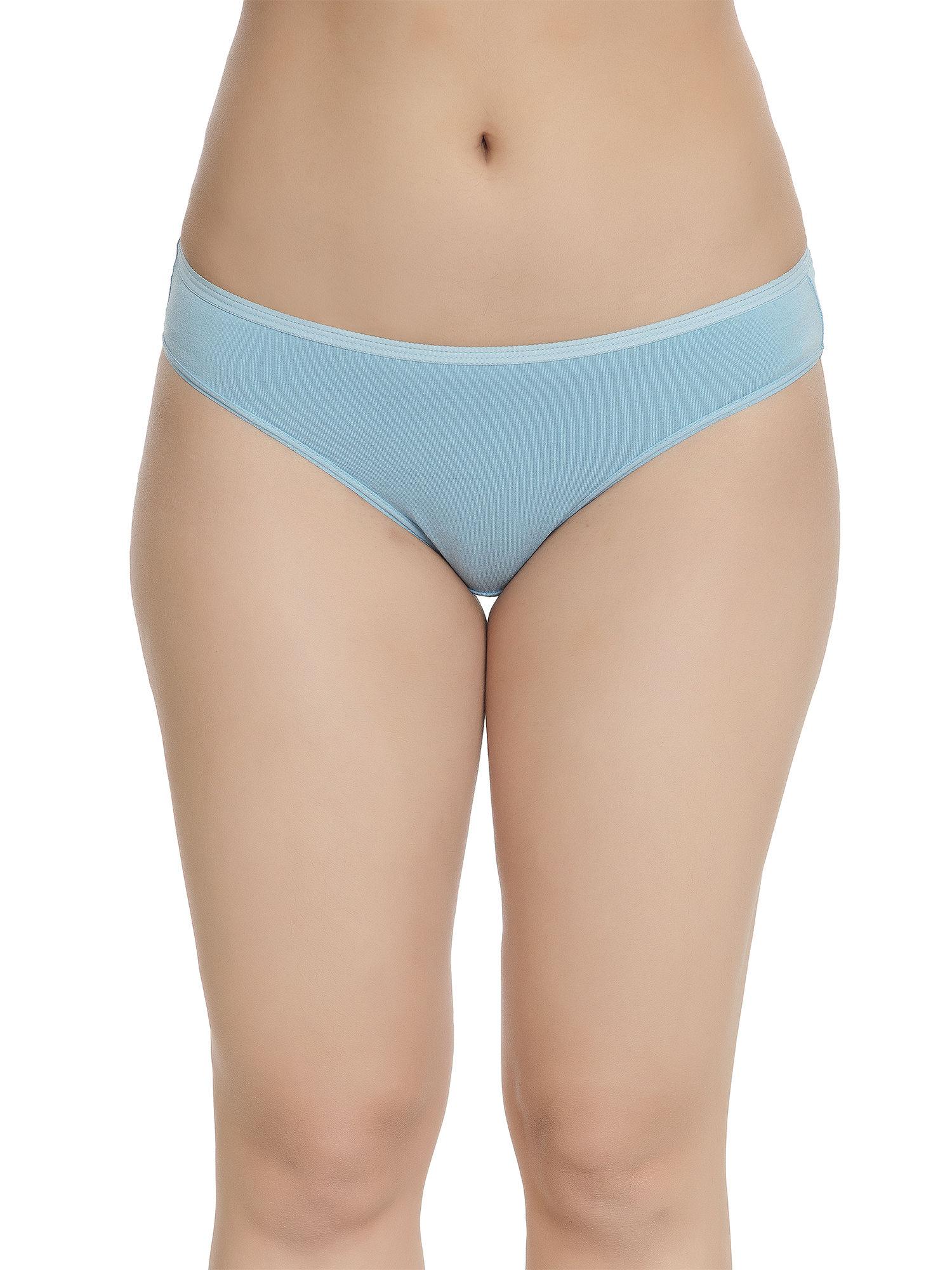 organic cotton antimicrobial bikini - blue