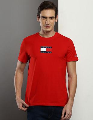 organic cotton flag slim fit t-shirt