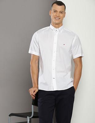 organic cotton flex poplin shirt