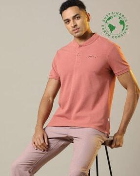 organic cotton henley t-shirt