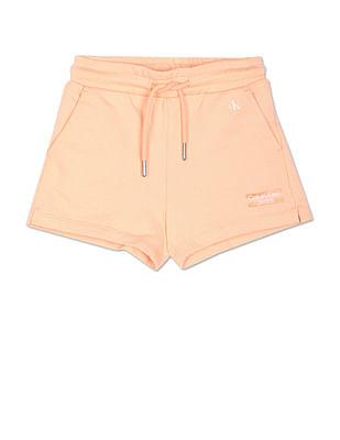 organic cotton hero logo shorts