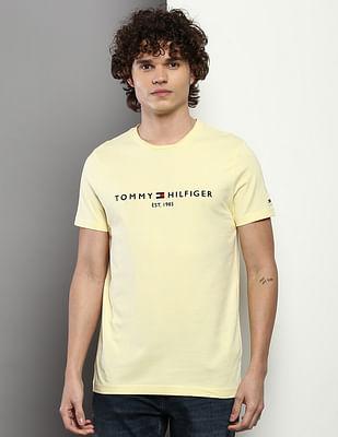 organic cotton logo slim fit t-shirt