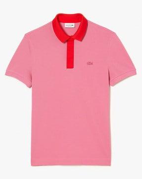 organic cotton pique polo shirt