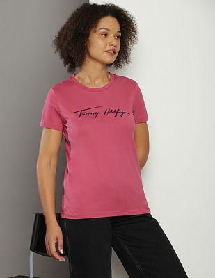 organic cotton script logo t-shirt