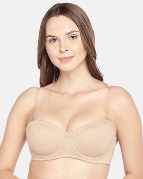 organic cotton strapless bra