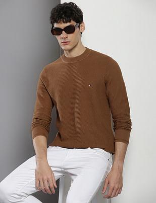 organic cotton textured sweater