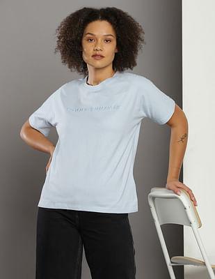 organic cotton tonal embroidered t-shirt