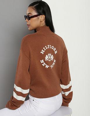 organic cotton varsity sweater