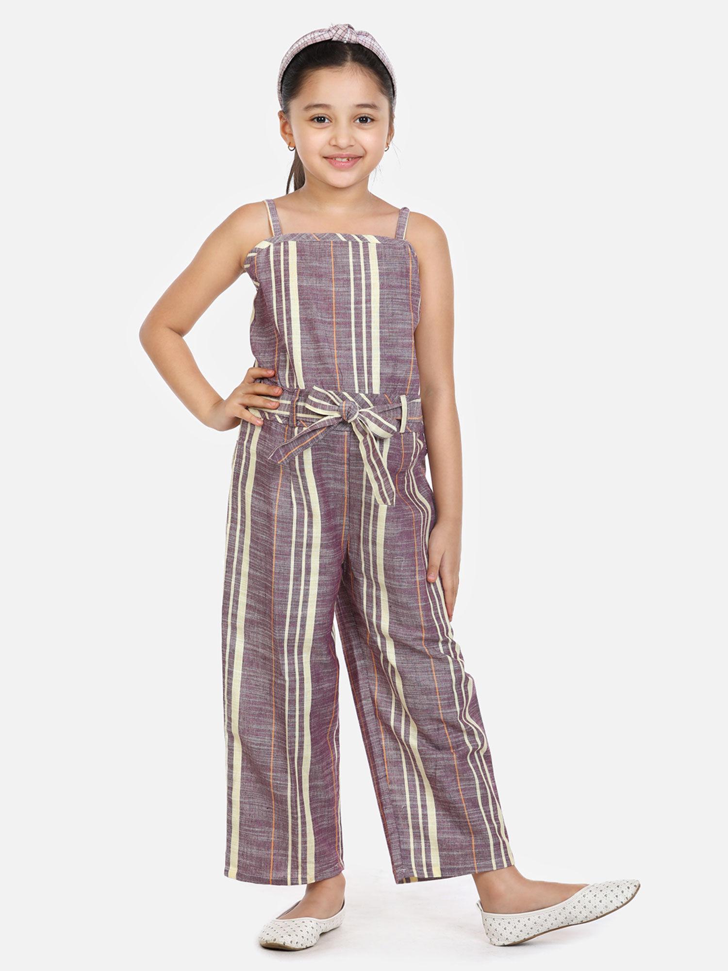 organic cotton weaved full jumpsuit