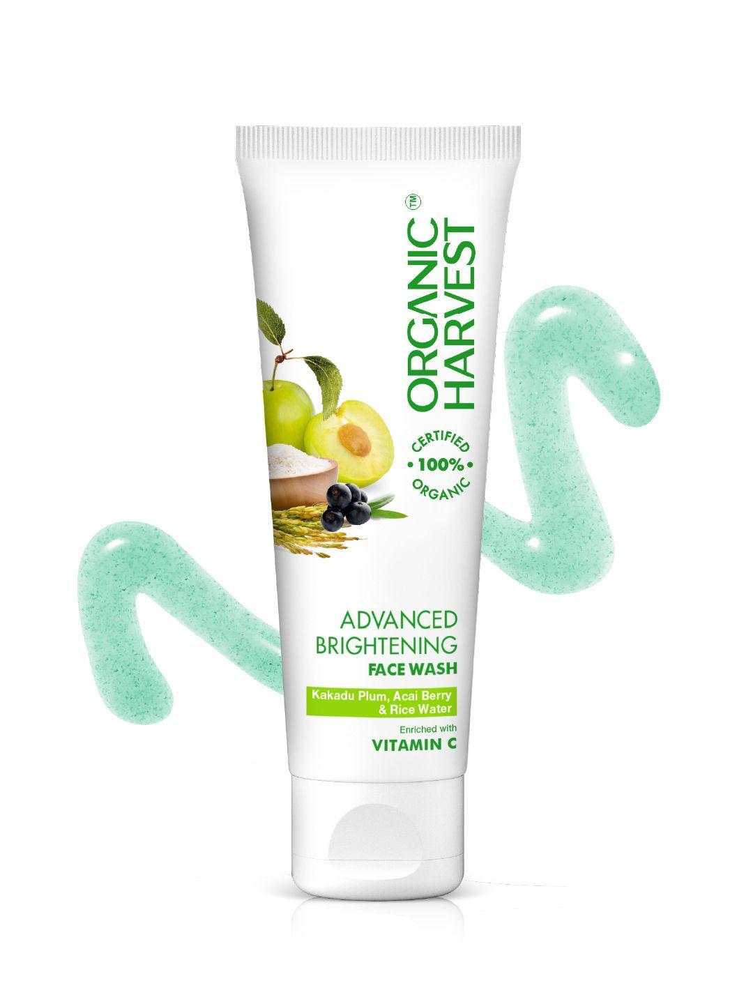 organic harvest advanced brightening face wash with kakadu plum & rice water