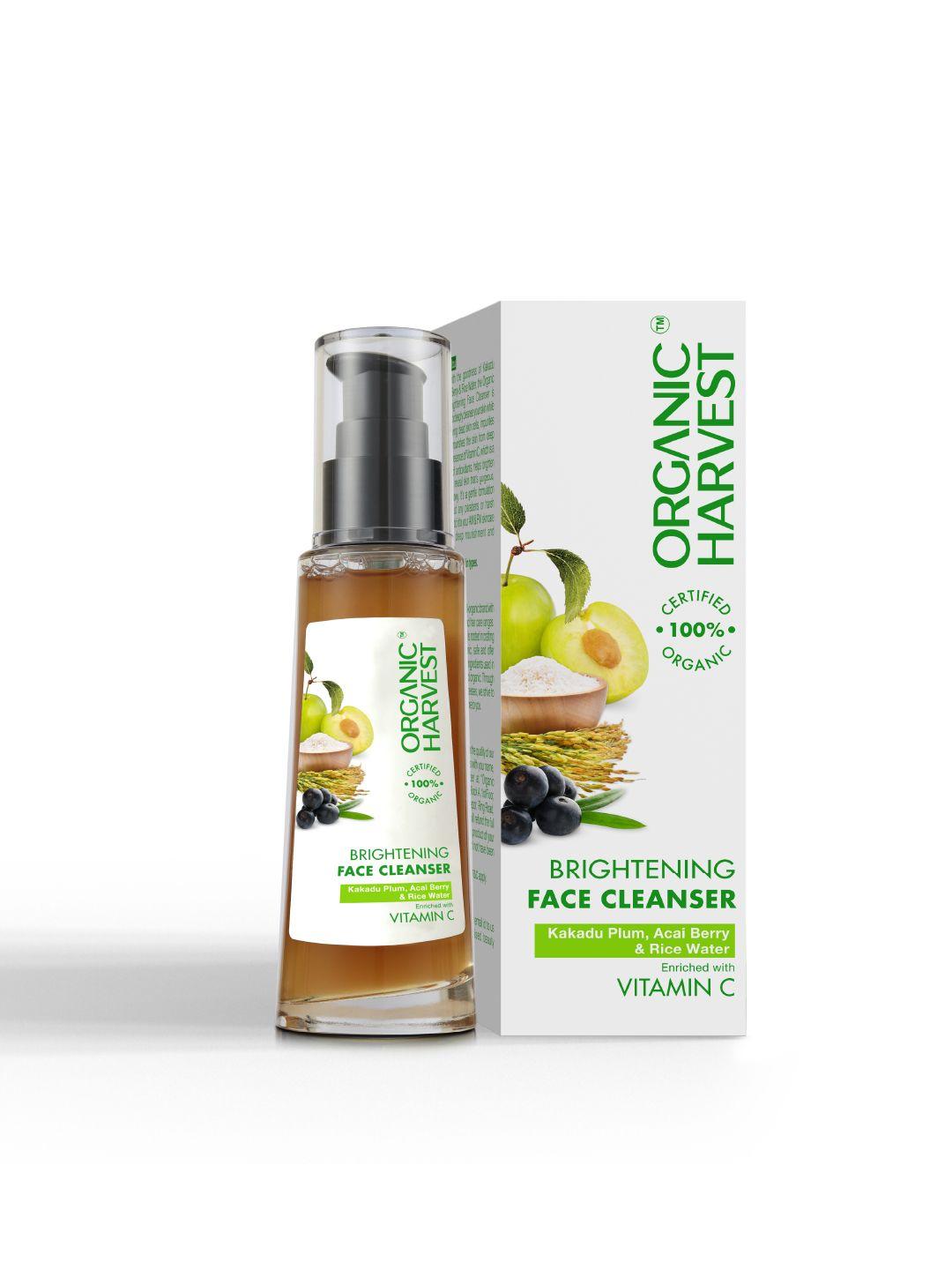 organic harvest brightening face cleanser with kakadu plum & rice water