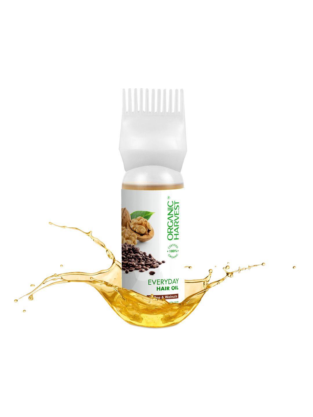 organic harvest everyday hair oil infused with coffee & walnuts extracts