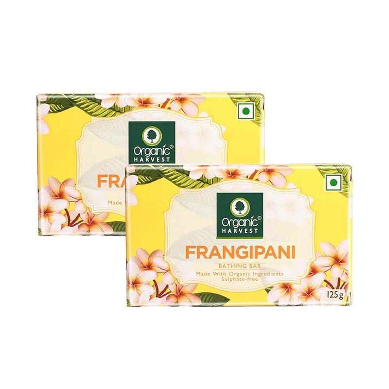 organic harvest frangipani bathing bar - pack of 2