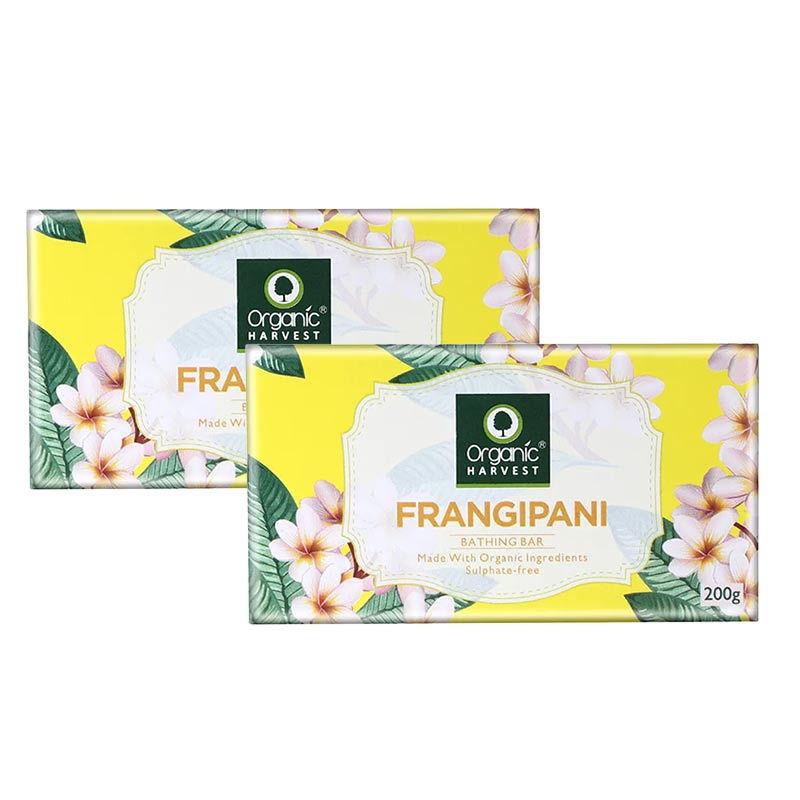 organic harvest frangipani bathing bar - pack of 2
