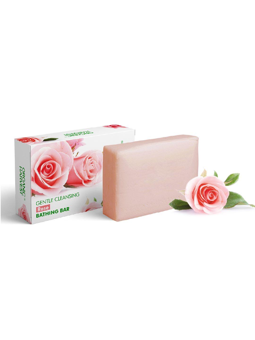 organic harvest gentle cleansing bathing bar with rose extracts