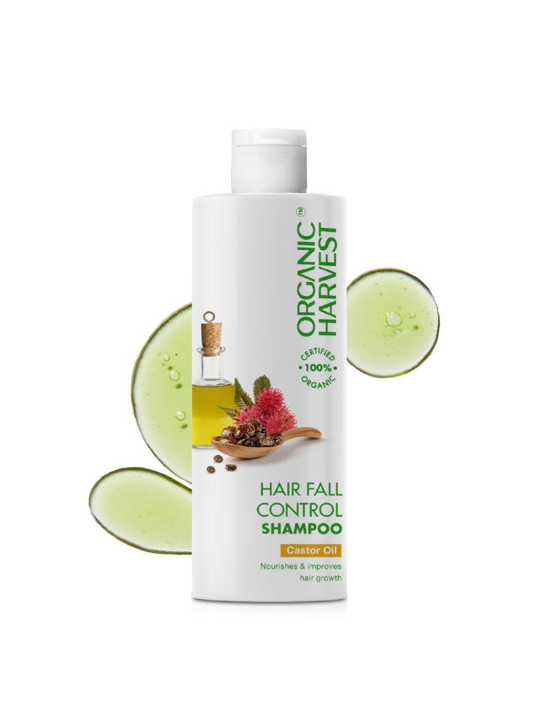 organic harvest hairfall control shampoo with castor oil