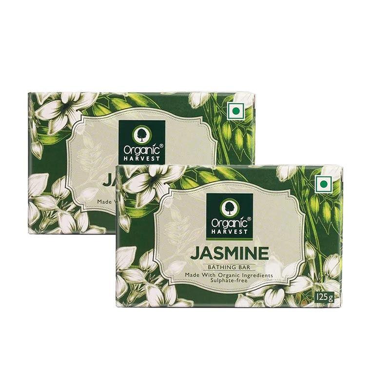 organic harvest jasmine bathingm bar - pack of 2