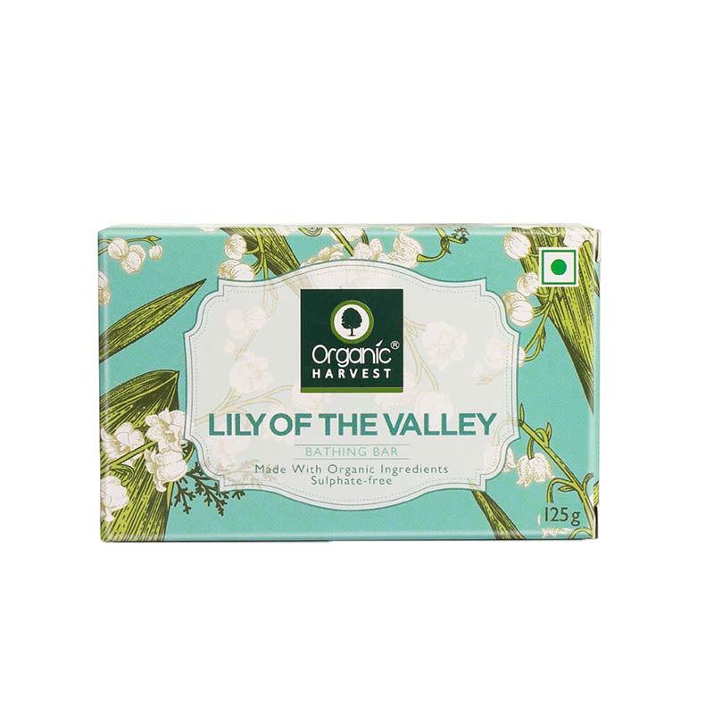 organic harvest lily of the valley bathing bar