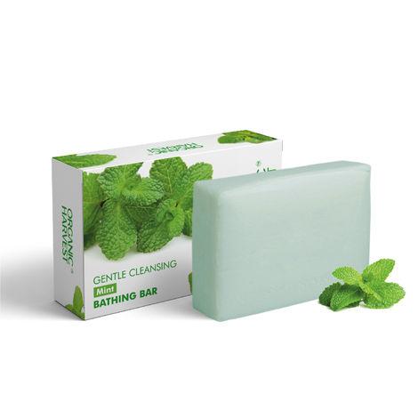 organic harvest mint soap bathing bar, for skin moisturisation, ideal for all skin types, 100% organic, chemical, paraben & sulphate free – 125gm each (pack of 1)