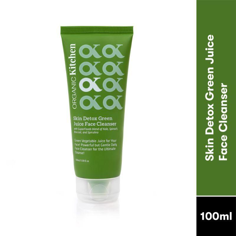organic kitchen skin detox green juice face cleanser with kale & niacinamide