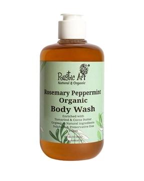 organic rosemary peppermint body wash