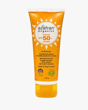 organics dfend spf 50+ sunscreen