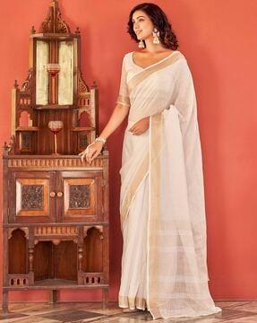 organza silk jacquard ready to wear saree