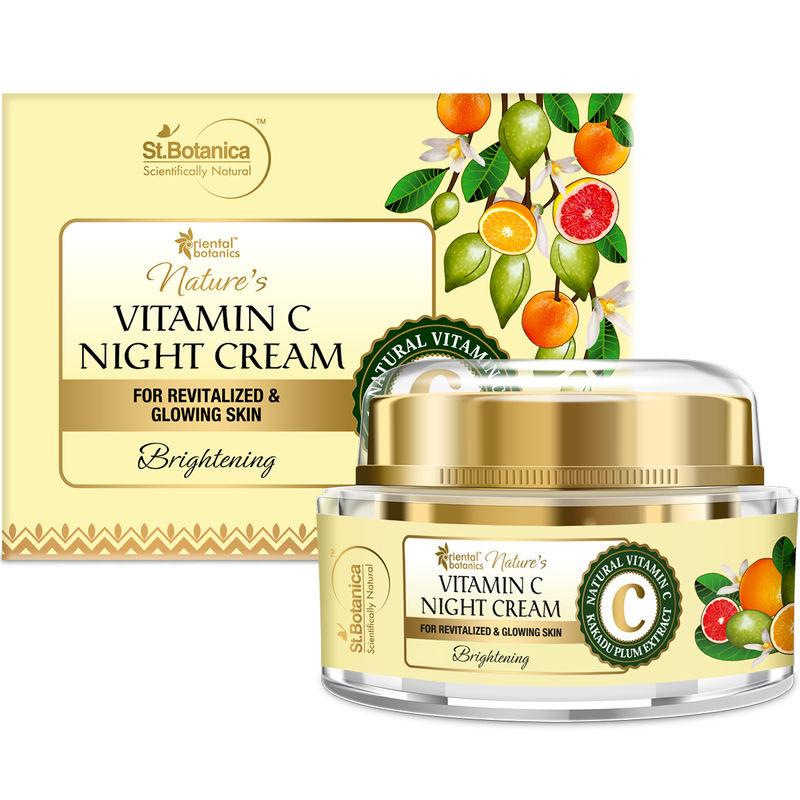 oriental botanics nature's vitamin c brightening face night cream