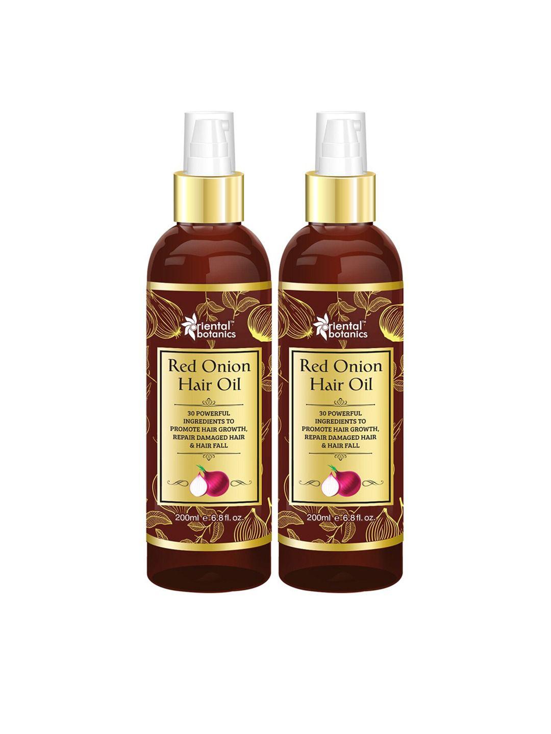 oriental botanics set of 2 red onion hair oil - 200 ml each