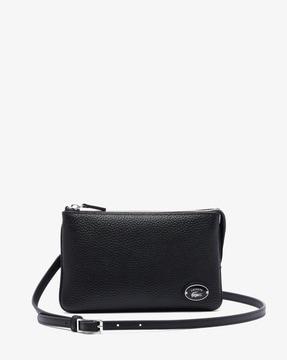 origin croc leather double pouch purse