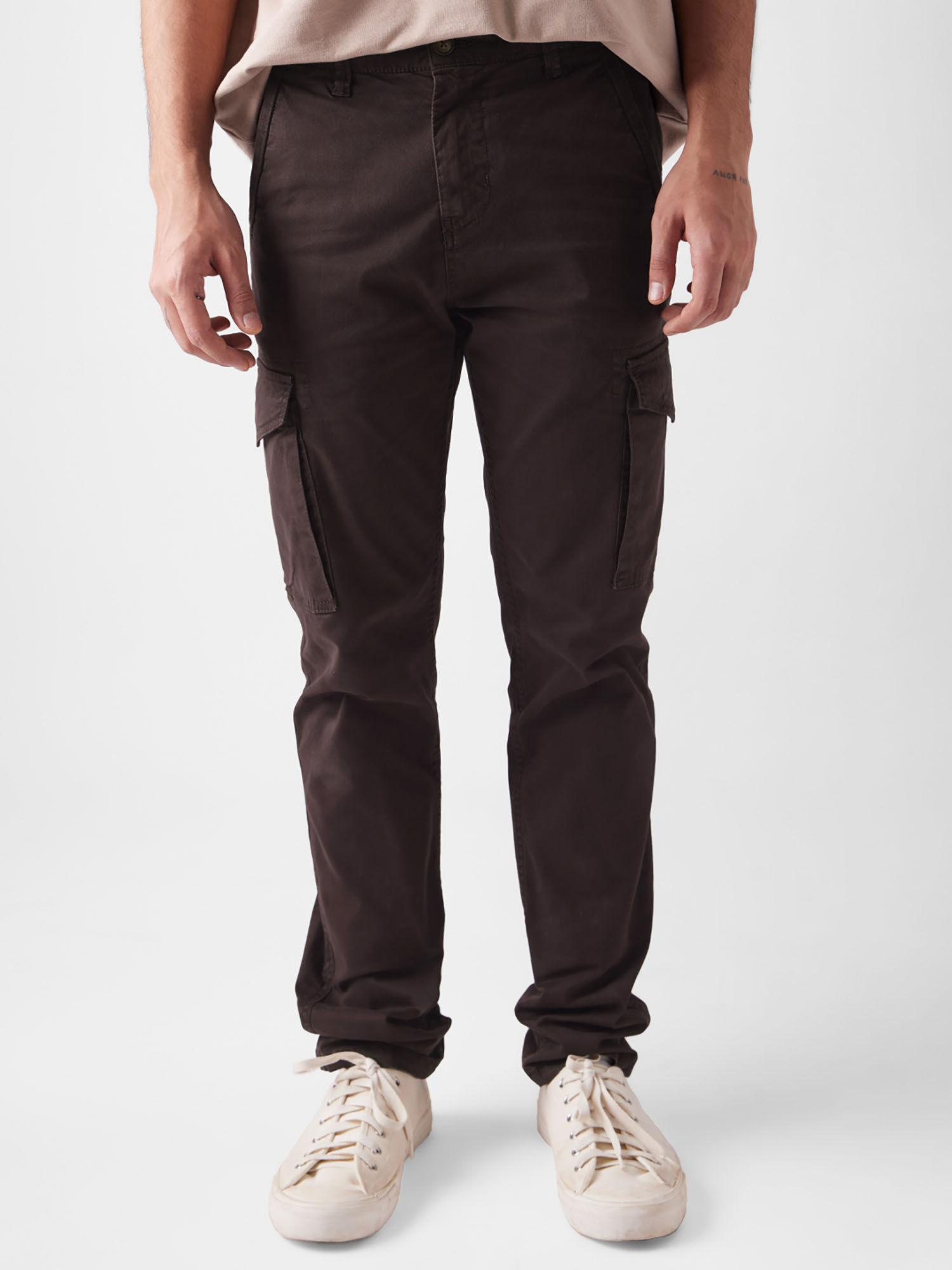 original overdyed cargo: brown men cargo pants