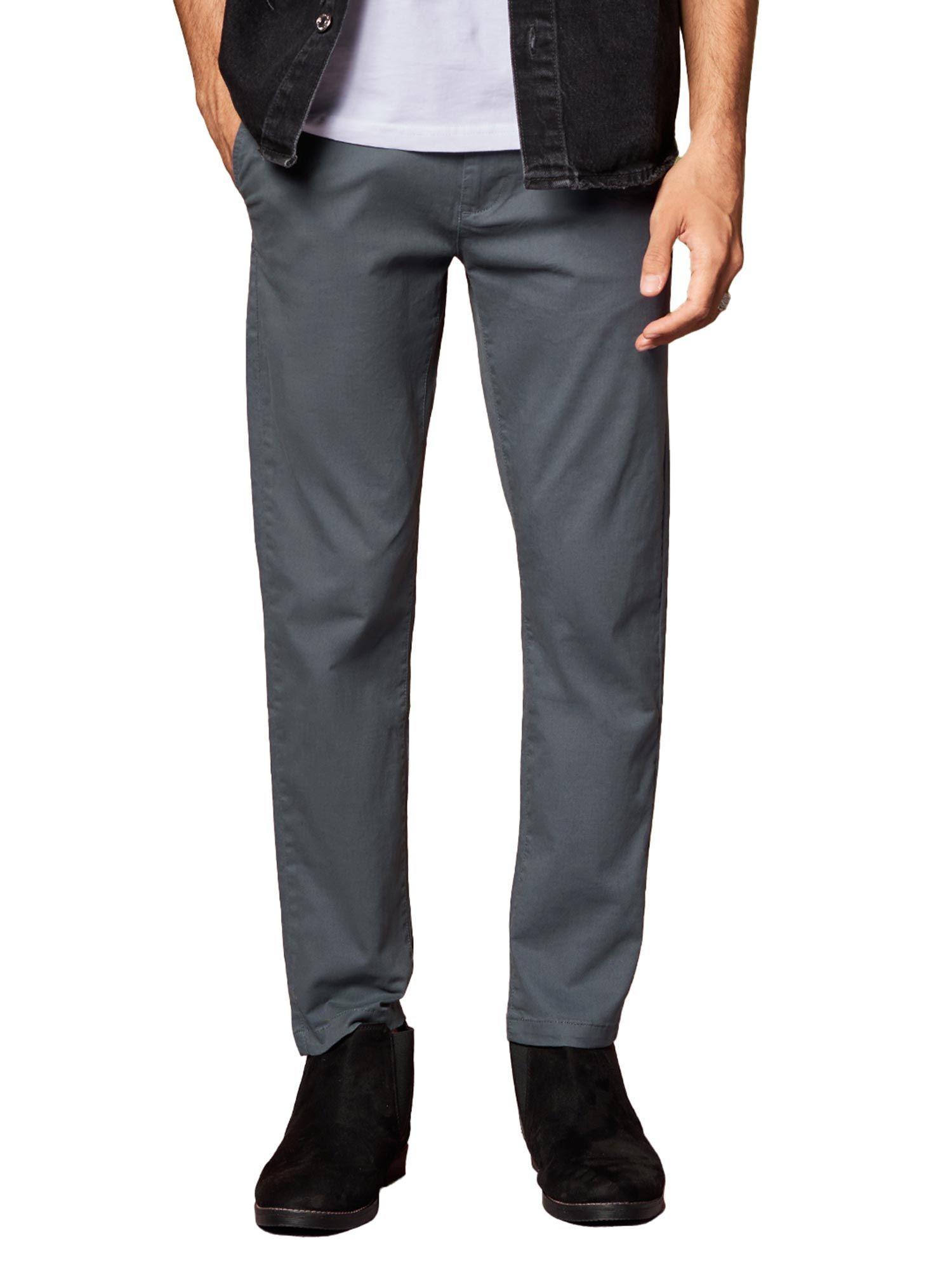 original solids- dark grey chino pants