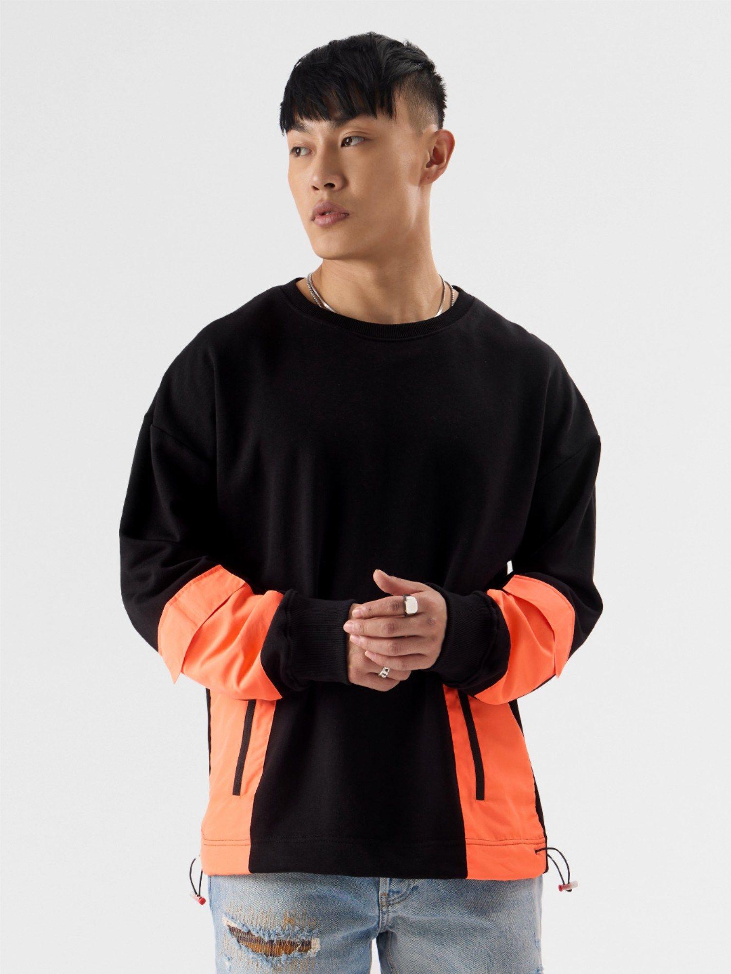 original blazing black men oversized sweatshirt