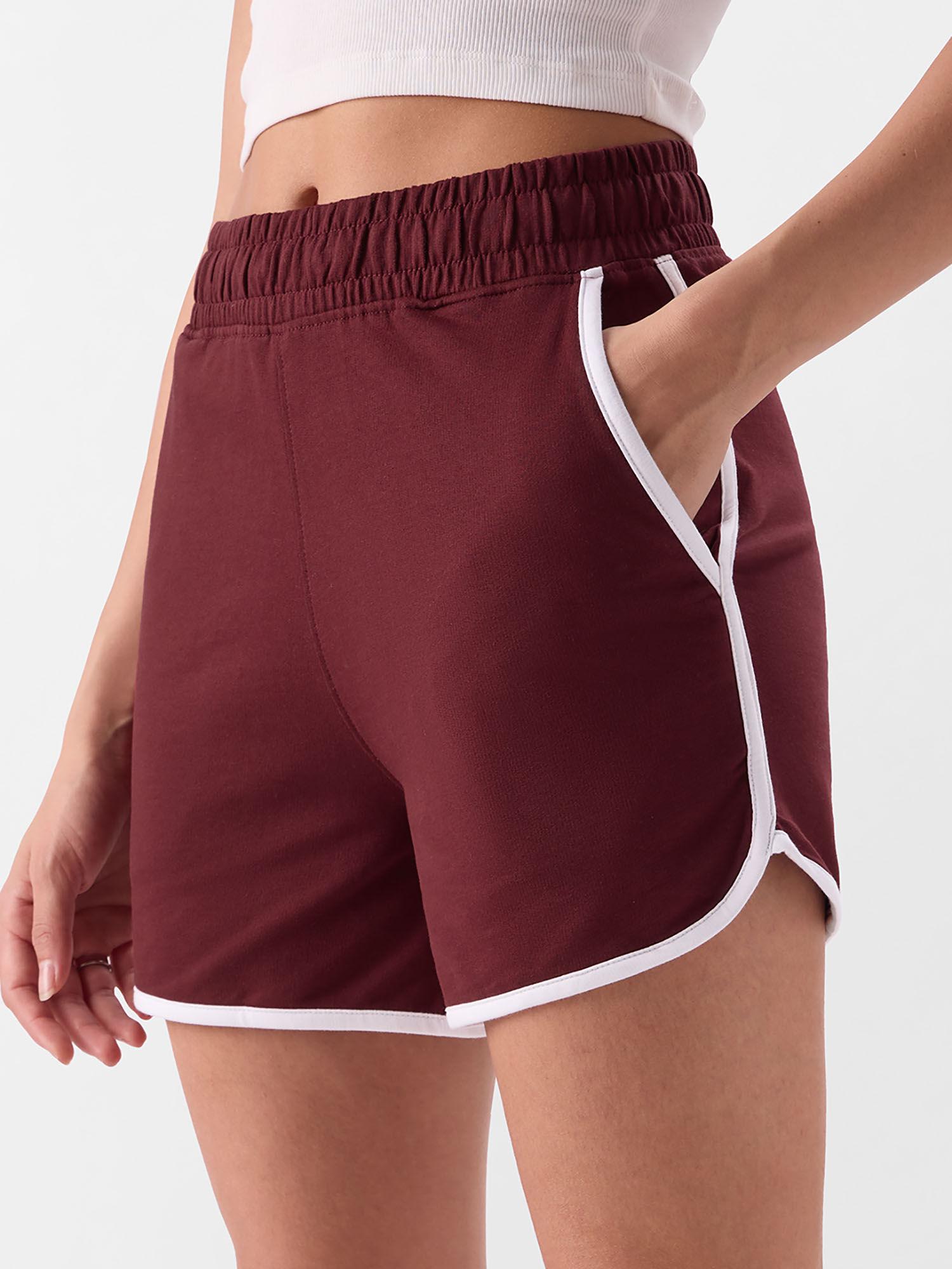 original burgundy dolphin women shorts