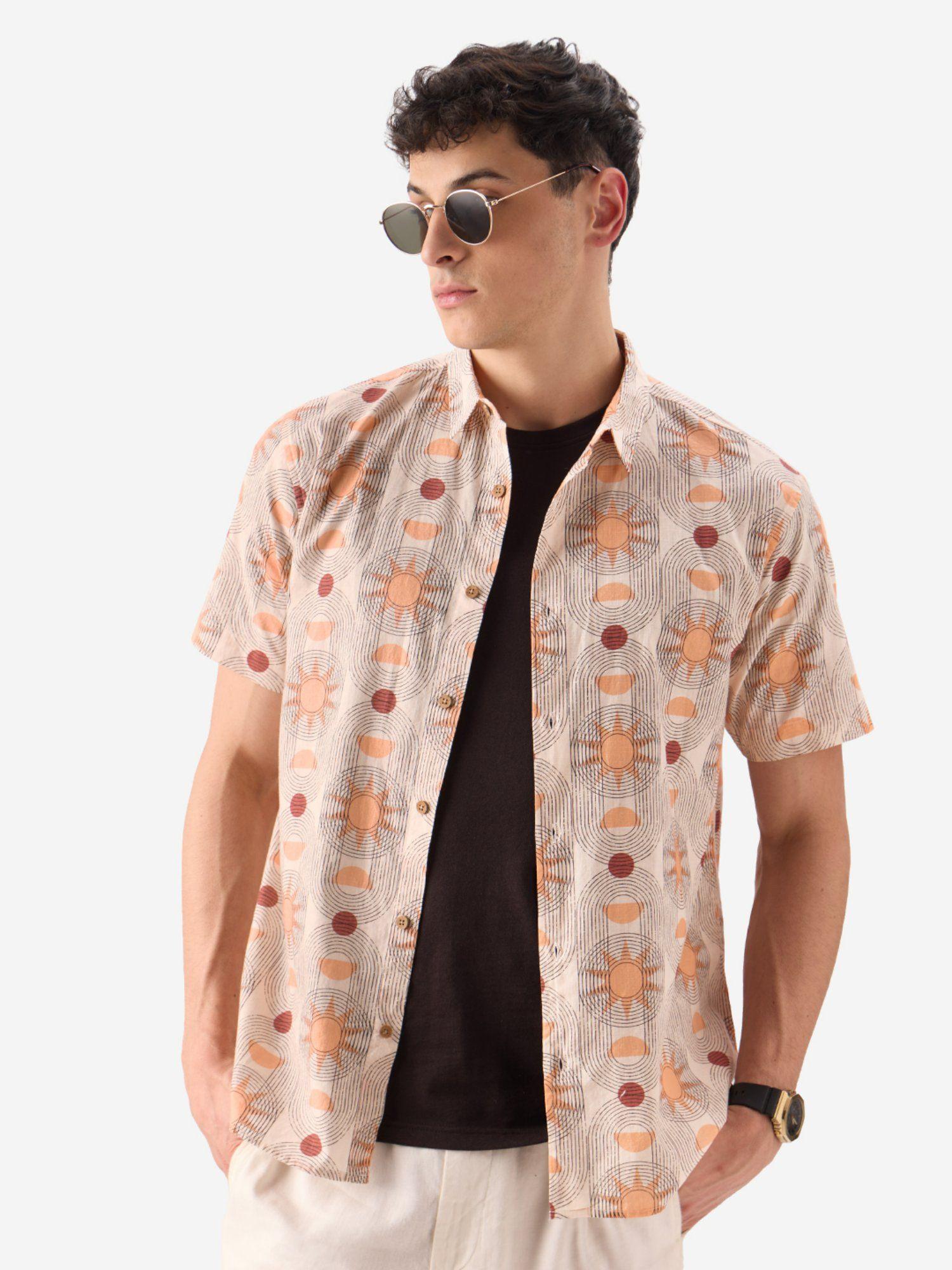 original celestial men printed casual shirts