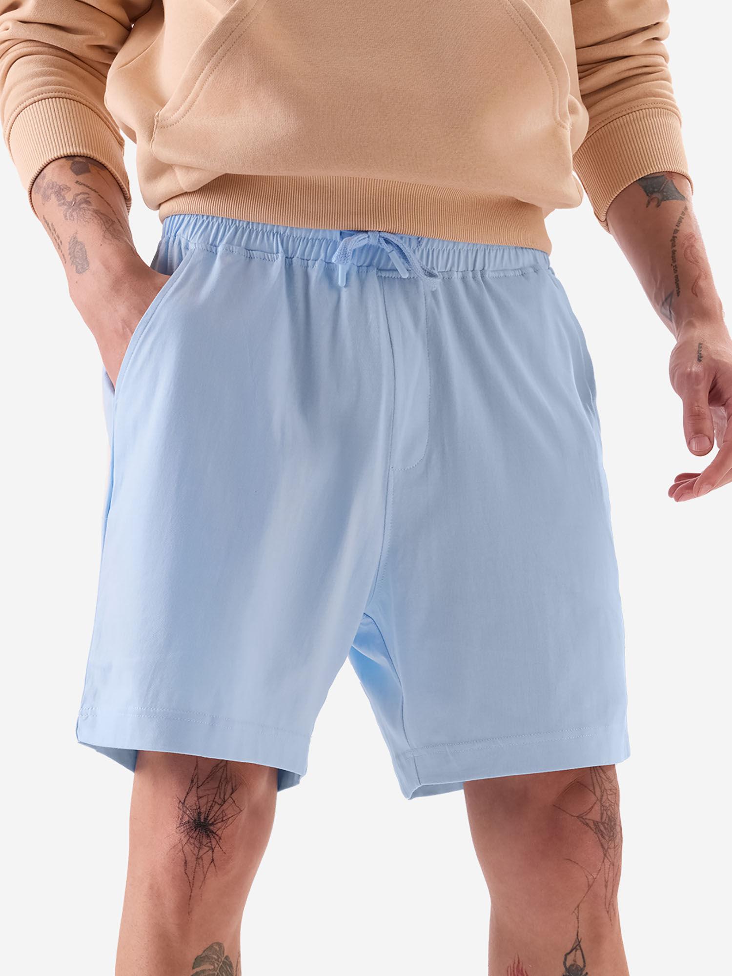 original home shorts : powder blue men home shorts