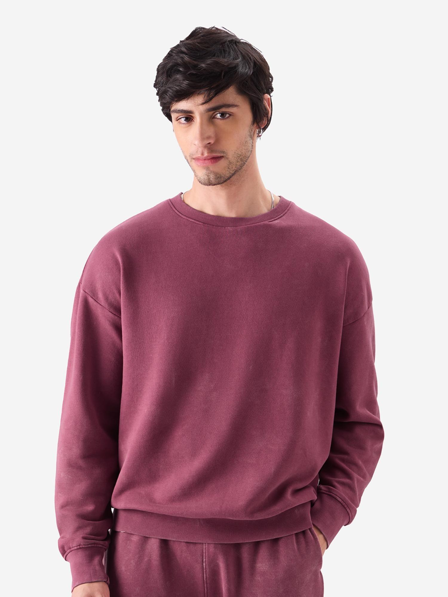 original plum men oversized sweatshirt