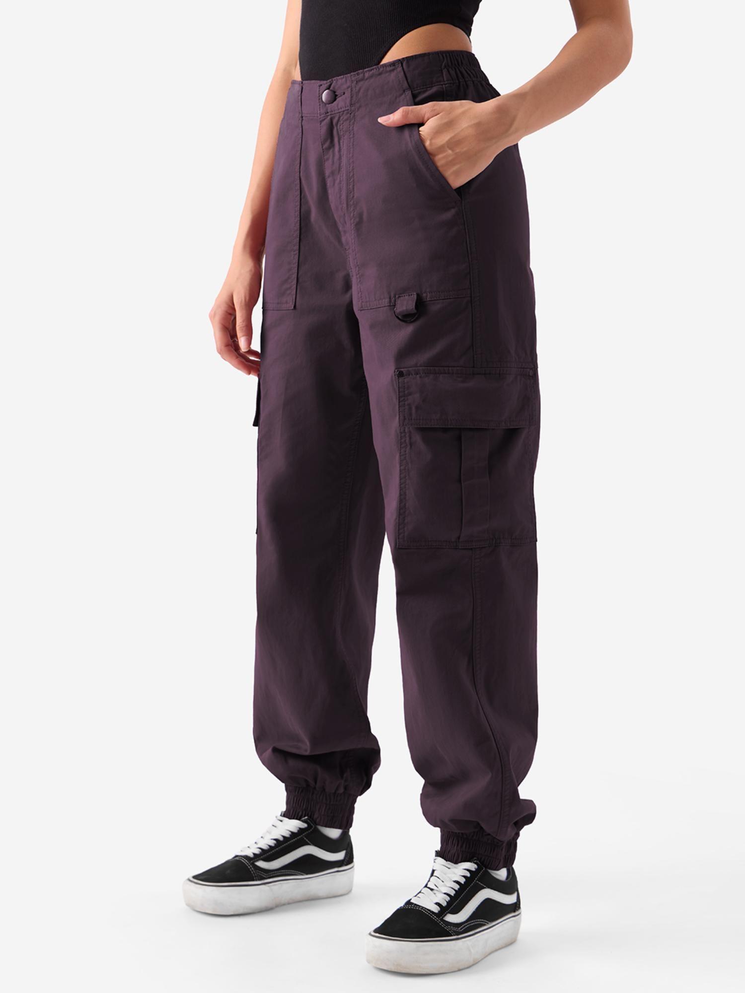 original solids berry utility women cargo joggers