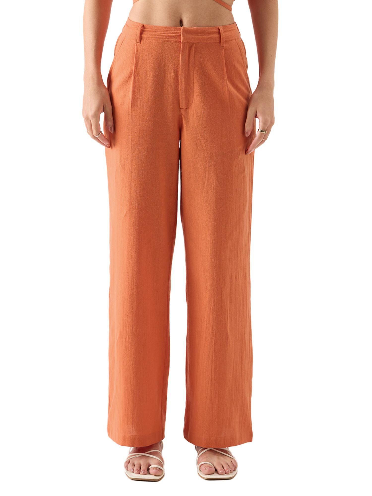 original solids rust women pant