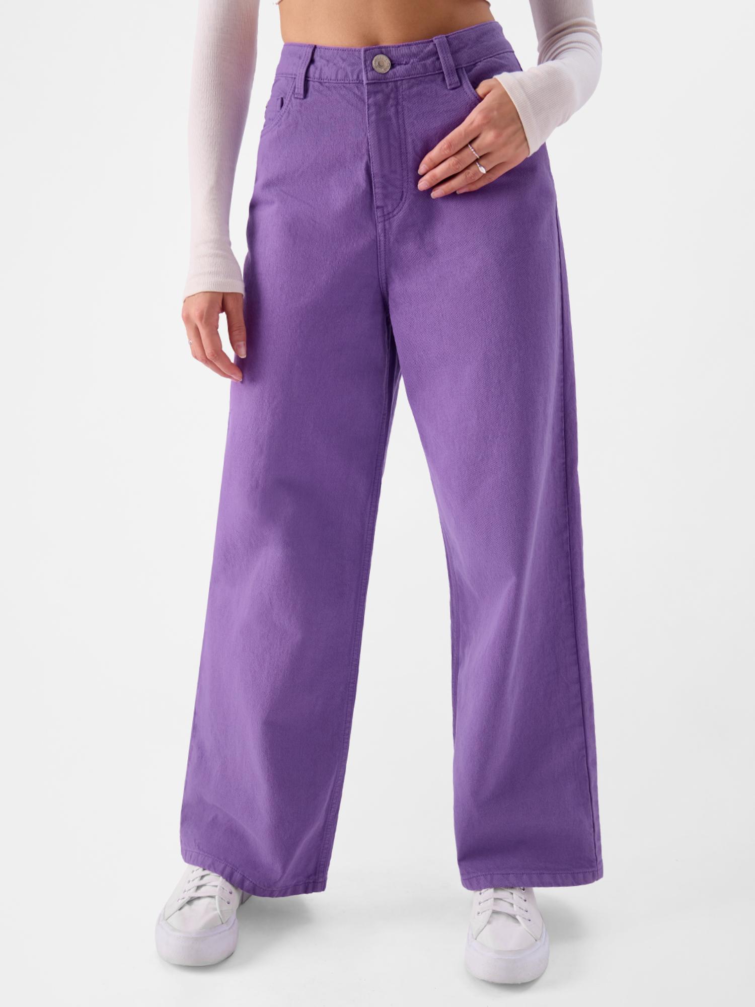 original solids violet women jeans