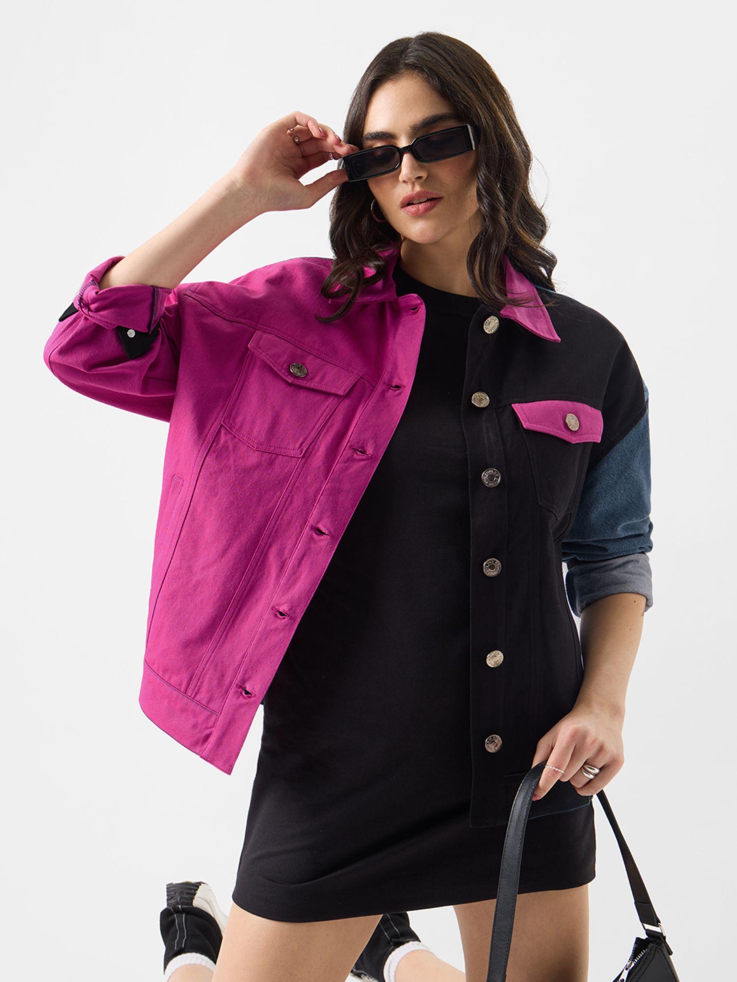 originals : berry blaze women denim jacket multi-color