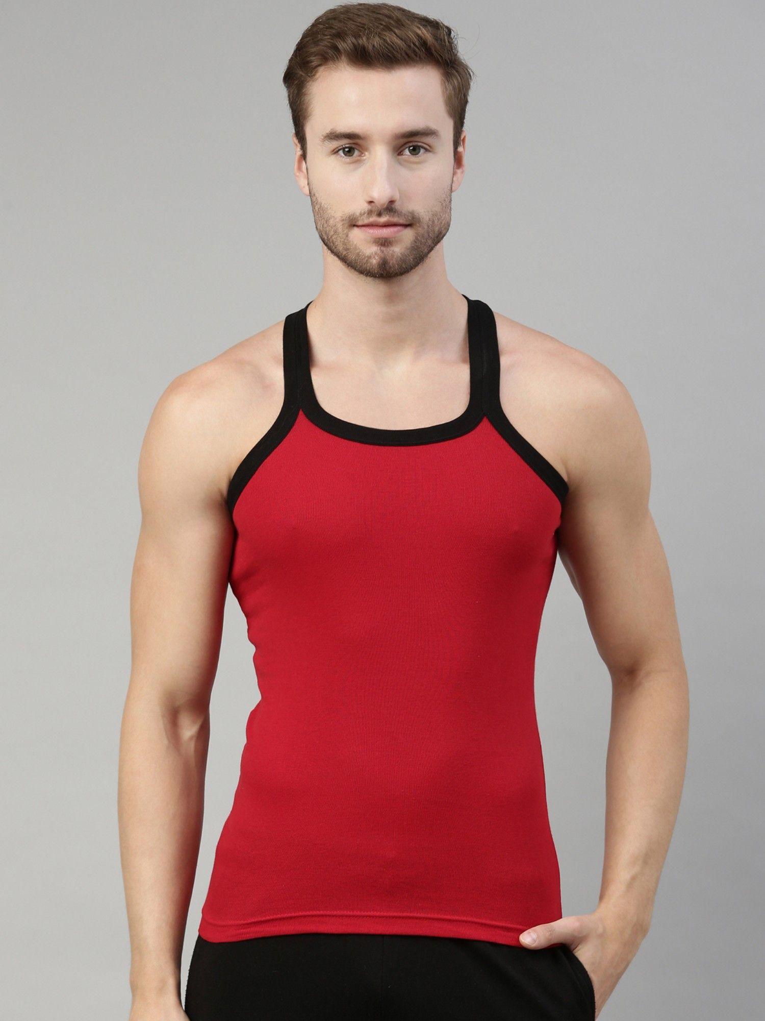 originals mens sleeveless vest red