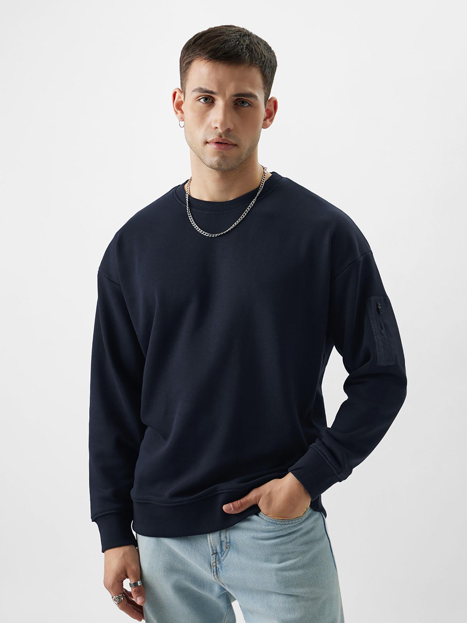 originals riveria men oversized sweatshirts navy blue