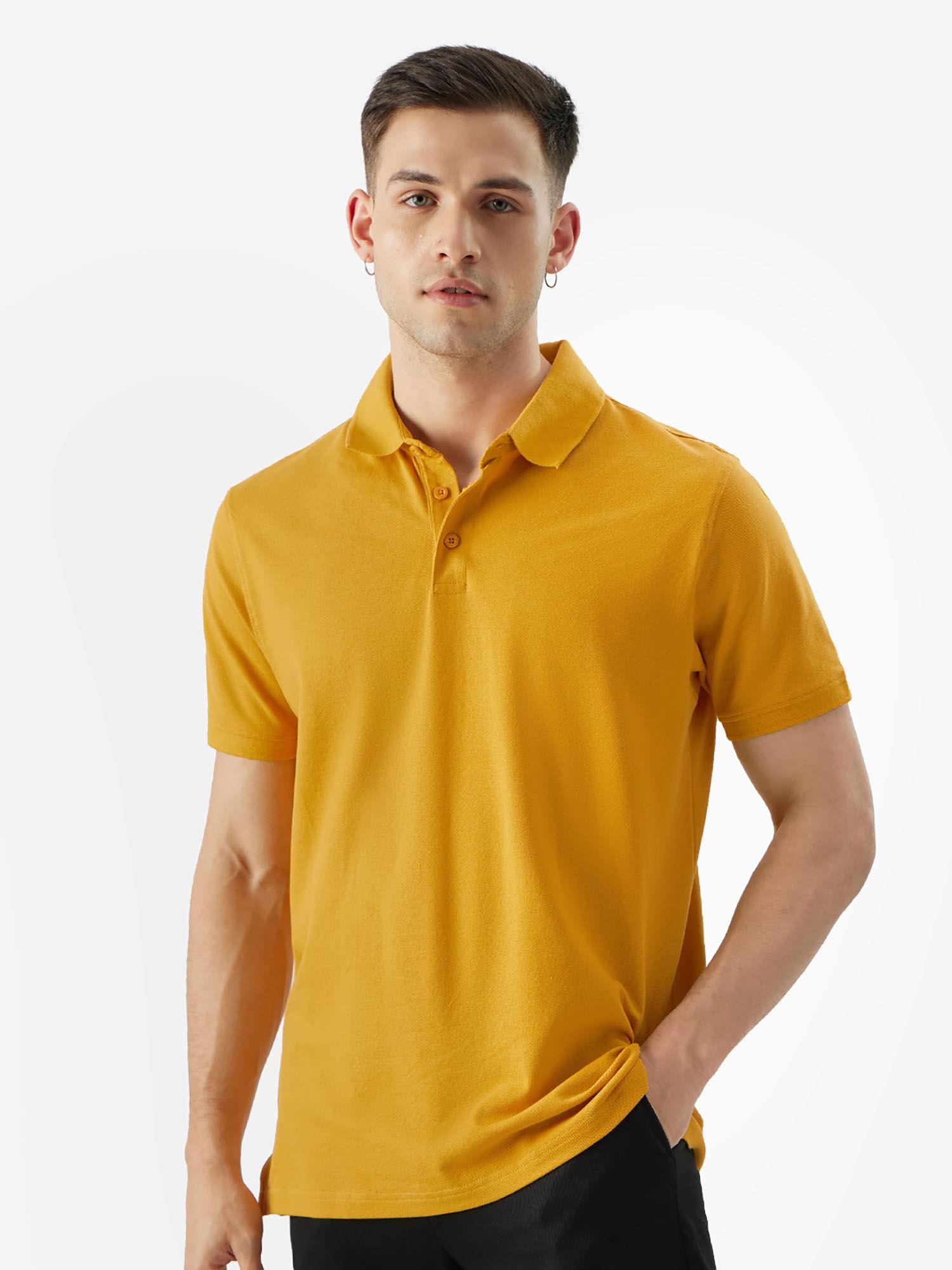 originals solid: ochre men polo t-shirt